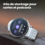 Amazfit Active 3 Premium Montre Connectée GPS pour Running, Écran AMOLED 1,32" en Saphir, Autonomie 12 Jours, 4 Go, NFC, Cartes 