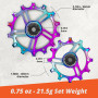 IMPALAPRO - Lot de 2 Galets de Dérailleur Céramique 12T-14T en Aluminium CNC 7075 pour 9-12V