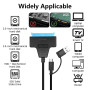 Bpzmm Câble Adaptateur SATA vers USB 3.0 avec Alimentation 12V 2A, Adaptateur SATA USB pour Disques Durs SSD/HDD 2,5" & 3,5", Co