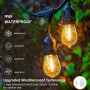 ZOTOYI Guirlande Lumineuse Exterieure 30m, Guirlande Guinguette Exterieur LED avec 30+2 Ampoules S14 en Plastique Incassable, Et