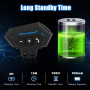 Yosoo Health Gear BT12 Intercom Moto Kit Main Libre Bluetooth Headset, Casque Bluetooth de Moto, Casque avec Haut-Parleurs Écout