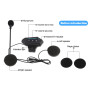 Yosoo Health Gear BT12 Intercom Moto Kit Main Libre Bluetooth Headset, Casque Bluetooth de Moto, Casque avec Haut-Parleurs Écout