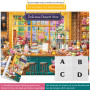HUADADA Puzzle 1000 pièces Puzzle 1000 pièces Adulte Magasin de Desserts - Puzzle Classique Cadeau (Magasin de Desserts)