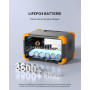Station électrique portable PECRON E500LFP, Générateur solaire 600W/576Wh, Batterie de secours LiFePO4, Charge rapide pour usage