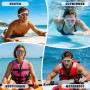 Seaflar Lunette Piscine Adulte Large Monture AntibuéE Protection UV Et Verres HD | Lunettes De Natation Unisexes Pour La Natatio