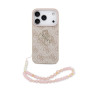 CG MOBILE Guess 4G Strap 4G Classic Logo Coque pour iPhone 17 Pro Max (rose)