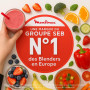 Moulinex Blender électrique, 1200 W, Bol verre capacité utile 1,5 L, Mixeur Smoothie, Technologie de lames Powelix, Haute qualit