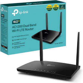 TP-Link Routeur Archer MR550 4G+ Cat6 jusqu'à 300 Mbps, Wi-FI AC1200 Bi Bande, Port Gigabit LAN/WAN, MU-MIMO, comptabilte avec T