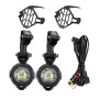 NEWFUN Feux Additionnels Moto,Feu De Brouillard Pour Moto,Lampe De Conversion Led Externe,Spot à Led,Ip67, 40w,Rotation Sur 360 