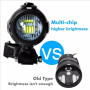 NEWFUN Feux Additionnels Moto,Feu De Brouillard Pour Moto,Lampe De Conversion Led Externe,Spot à Led,Ip67, 40w,Rotation Sur 360 