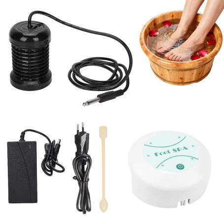 Weciau Machine de Bain de Pieds Ionique, Bain de Pieds Électrolytique Détoxifiant, Machine de Nettoyage de Spa pour Les Pieds Po