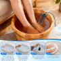 Weciau Machine de Bain de Pieds Ionique, Bain de Pieds Électrolytique Détoxifiant, Machine de Nettoyage de Spa pour Les Pieds Po
