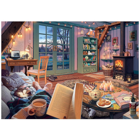 Boloshine Puzzle 1000 Pieces Adulte, Maison Chaleureuse, 70 x 50cm Jeu Classique Puzzles pour Adultes Jeu éducatif Challenge Toy