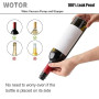 WOTOR Pompe à vide vin avec 4 bouchons, bouchon bouteille vin, réutilisable pour garder le vin frais, accessoires vin