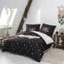 AYSW Sets de Housses de Couettes 220 x 240 cm + Lot 2 Taies d'Oreillers 65 x 65 cm Parure de lit Imprimé Etoile Multicolore 2 Pe