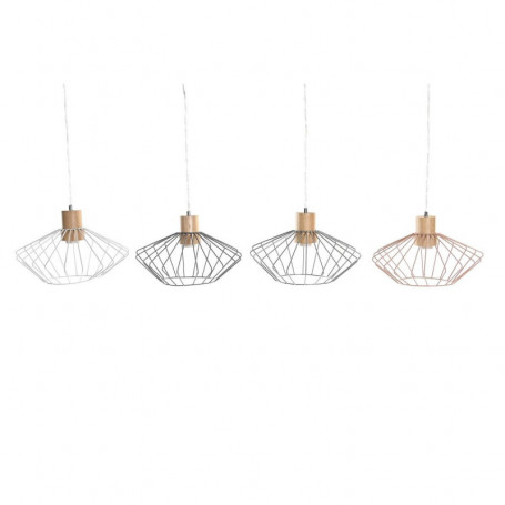 Suspension DKD Home Decor Argenté Noir Gris Rose Métal Blanc 50 W 60 W Pin (34 x 149,99 €