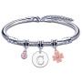 KJKJKJ Bracelet Lettre Initiale Prénom Pour Femme Argent Lettres A-Z Pendentif Bracelets Sœurs Amitié Collègue Fille Mamie Femme