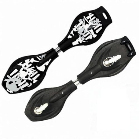Halay Planche à Vagues avec waveboards LED - Noir - Sac de Transport Gratuit