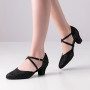 Werner Kern Chaussures de danse Ronja 4,5 Comfort pour femme - Brocart 15 - Pour pieds larges - Talon cubain de 4,5 cm - Semelle