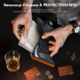 TENBST Portefeuille Homme - Ultra-Mince Porte Monnaie Homme avec Porte-Monnaie & Protection RFID, Haute qualité Porte Carte, étu