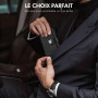 TENBST Portefeuille Homme - Ultra-Mince Porte Monnaie Homme avec Porte-Monnaie & Protection RFID, Haute qualité Porte Carte, étu