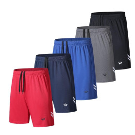 fovdtaa Lot de 5 shorts de sport pour homme avec poches et taille élastique, séchage rapide, shorts de course à pied