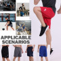 fovdtaa Lot de 5 shorts de sport pour homme avec poches et taille élastique, séchage rapide, shorts de course à pied