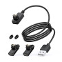 Cable pour Montre Garmin Fenix 7 7S 7X 6 6S 6X 5 5S 5X Vivoactive 3 4 4S 5 Forerunner 45 245 945 255 Venu 2 2S Approach Instinct