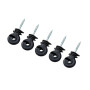 KATSU Tools Lot de 100 isolateurs annulaires à visser pour clôture électrique + mandrin de serrage, accessoires pour poteaux en
