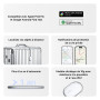 Xiaomi Smart Tag, Compatible Apple Find My et Google Android Find Hub, traqueur Bluetooth pour clés, Bagages, Sac, Portefeuille 