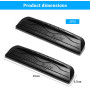 Lot de 2 extracteurs en silicone pour voiture, raclette en caoutchouc, raclette à eau en silicone, sans poignée, raclette de vit