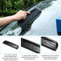 Lot de 2 extracteurs en silicone pour voiture, raclette en caoutchouc, raclette à eau en silicone, sans poignée, raclette de vit
