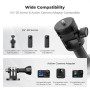 Trépied Smartphone MS27 175cm, Perche a Selfie avec Télécommande, 2 in 1 Trépied pour Appareil Photo et Caméras de Sport avec vi