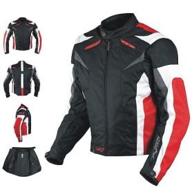 Moto CE Protections Textile Veste Blouson Manchon Démontable Gilet Termique