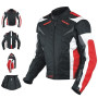 Moto CE Protections Textile Veste Blouson Manchon Démontable Gilet Termique