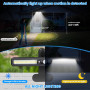LEKIA Lampe Solaire Exterieur, 2 Pièces Clip On Lumiere Solaires Exterieur à Détecteur de Mouvement, 36 LEDs Lampe Murale Solair