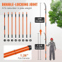 VEVOR Scie à Élaguer Télescopique 2,24-8,24 m Scie à Perche Extensible avec Lame en Acier Tranchant Scie d'Élagage avec 8 Poteau