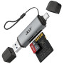 Acer Lecteur de Carte SD 3.0, SD Card Reader USB C et USB 3.0 pour SD/Micro SD/SDHC/SDXC/MMC, Compatible avec iPhone 17 Pro, Mac