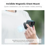 K&F CONCEPT Support Collier Aimanté POV Vlog Vidéo Compatible avec Gopro DJI Action DJI Osmo 360 et Vis en T et Clip Pince Télép