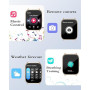 RUIMEN Montre Connectée Femme Appel Bluetooth Lecteur de Musique Montre Sport Smartwatch pour Android iOS Podometre Cardiofreque