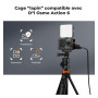 K&F CONCEPT Cage de Protection en Alliage d'Aluminium Compatible avec Caméra DJI Osmo Action 6, Adaptateur à Vis 1/4" pour Trépi
