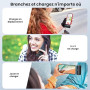 Feob Batterie Externe pour iPhone 17/16/15 Series, Upgrade 5200mAh PD 3A Charge Rapide USB C Power Bank avec Écran LCD Chargeur