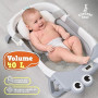 Baignoire Bébé Pliable XXL Avec Coussin De Bain Bebe Et Thermomètre Intégré - Baignoire Enfant Avec Siege De Bain Pour Bebe - ba