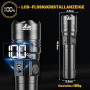 BEYSTE Lampe Torche LED Ultra Puissante, 1000000 Lumens Lampe De Poche, Lampe Torches Rechargeable USB, Lampe De Poche LED Ultra