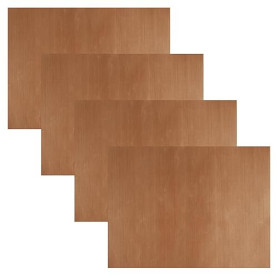 4 Pièces Papier Cuisson Reutilisable Four 30x40cm, Feuille Cuisson Téflon Antiadhésifs Résistant à la Chaleur Peut être Coupé à