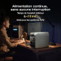 Station électrique portable EF EcoFlow DELTA 3 Plus,1024 Wh de capacité, batterie LiFePO4, charge complète en 56 min, 1800W de p