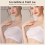 Cache-tétons 8 Pièces, Réutilisable Auto-adhésif en Silicone Ronde Nipple Cover, Couvre Seins Mamelons Invisibles étanches, Ultr