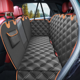 KYG Housse de Siège d'auto pour Chien Banquette Arrière Antidérapant et Imperméable Mise à Niveau Matérielle avec Fenêtre de Vis