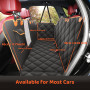 KYG Housse de Siège d'auto pour Chien Banquette Arrière Antidérapant et Imperméable Mise à Niveau Matérielle avec Fenêtre de Vis