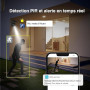 Xega 3G/4G LTE caméra de sécurité extérieure sans Fil à énergie Solaire, inclinable à 355°/95°,2K capteur de Mouvement PIR, Visi